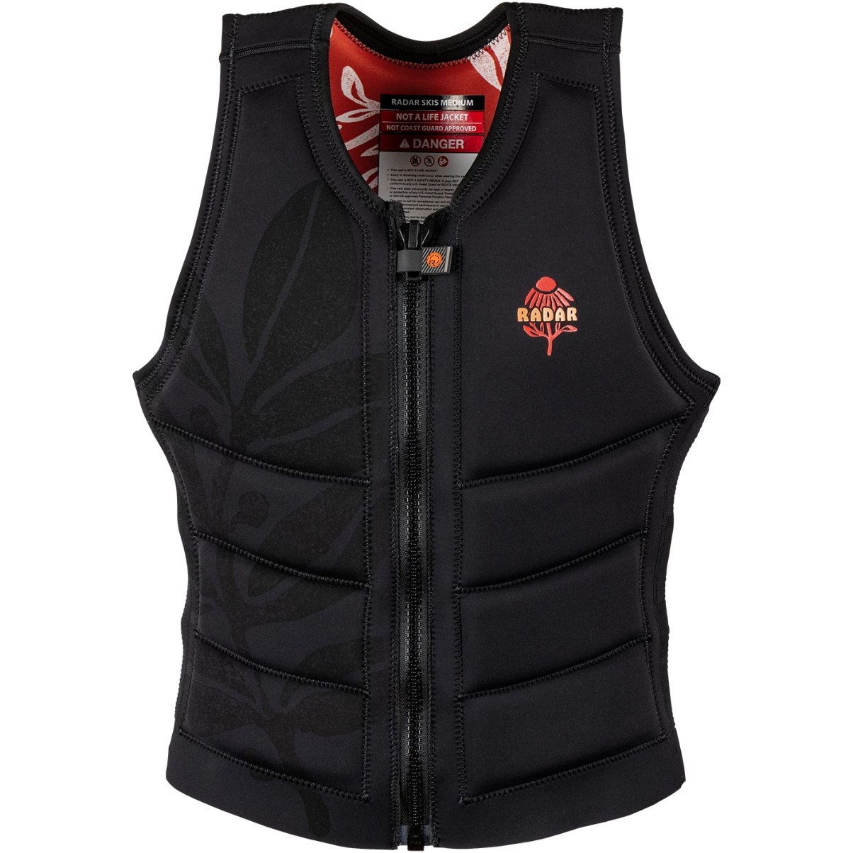 2026 Radar Womens Lyric Impact Vest R26V-IMP-LY.1 - Black / Burnt Sienna